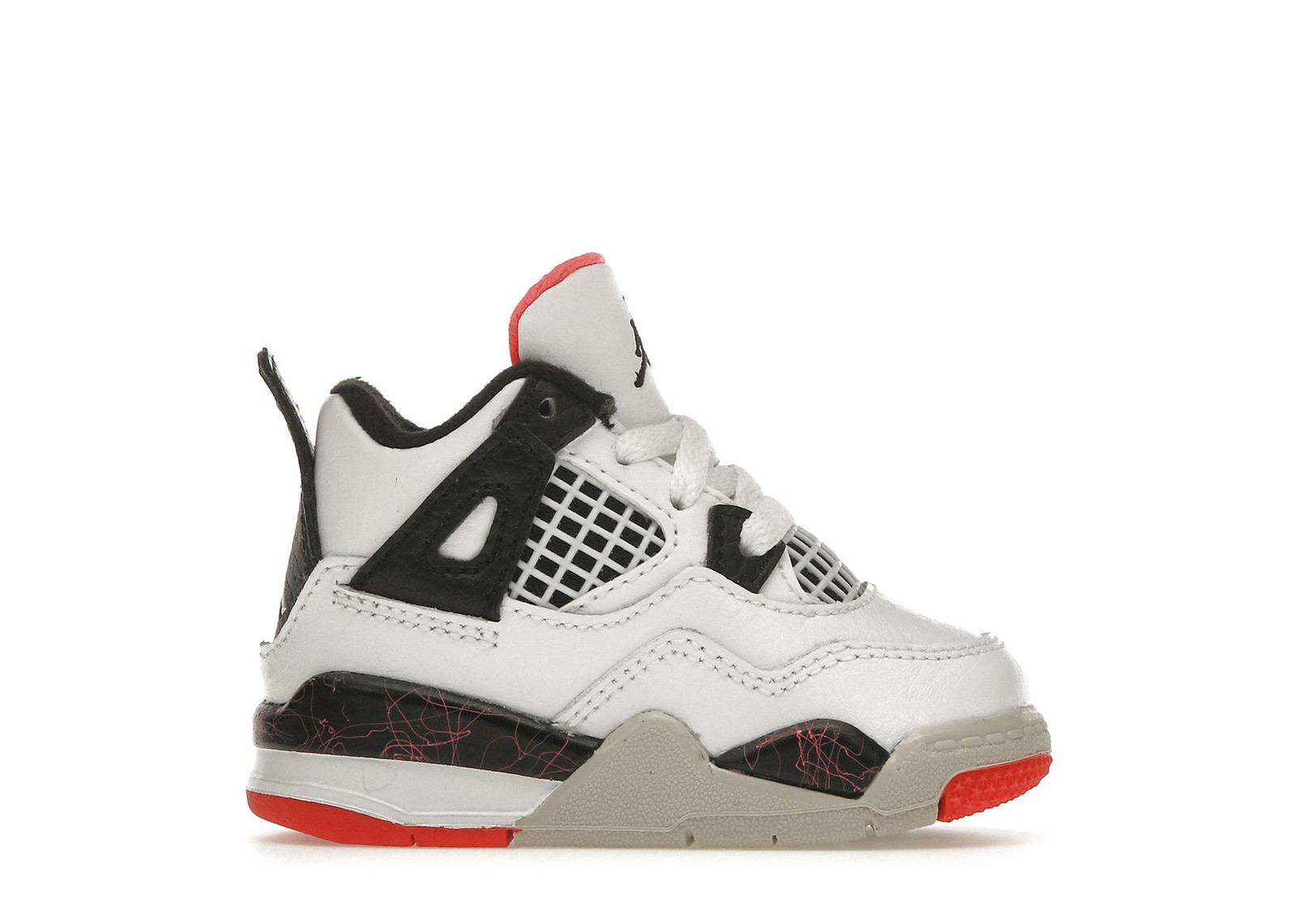 Jordan 4 Retro Flight Nostalgia Sneakers in White/Black/Bright Crimson | StockX