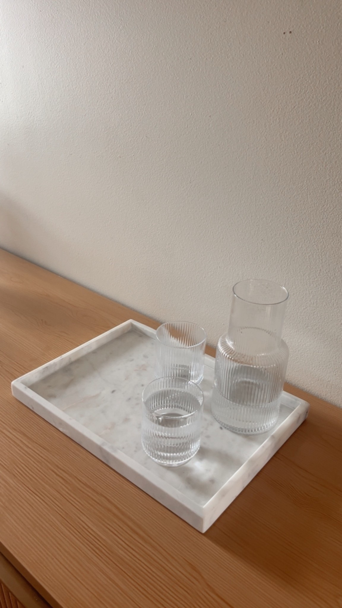 Hydration + Aesthetics! 

Added this Carafe and marble tray to the bedroom & it just elevates the vibe 🤭🤎✨🛏️

#LTKHome #LTKmorningroutine #LTKdayinmylife