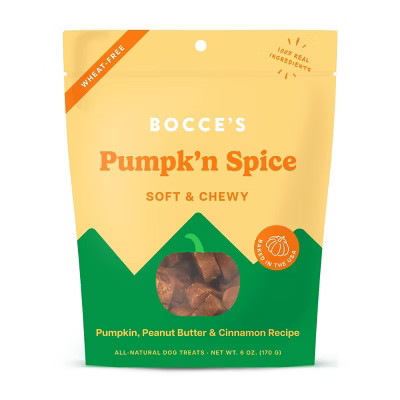Halloween Bocce's Bakery Pumpkin 'n Spice Soft & Chewy Dog Treats - 6oz | Target