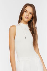 Mock Neck Sleeveless Bodysuit | Forever 21 (US)