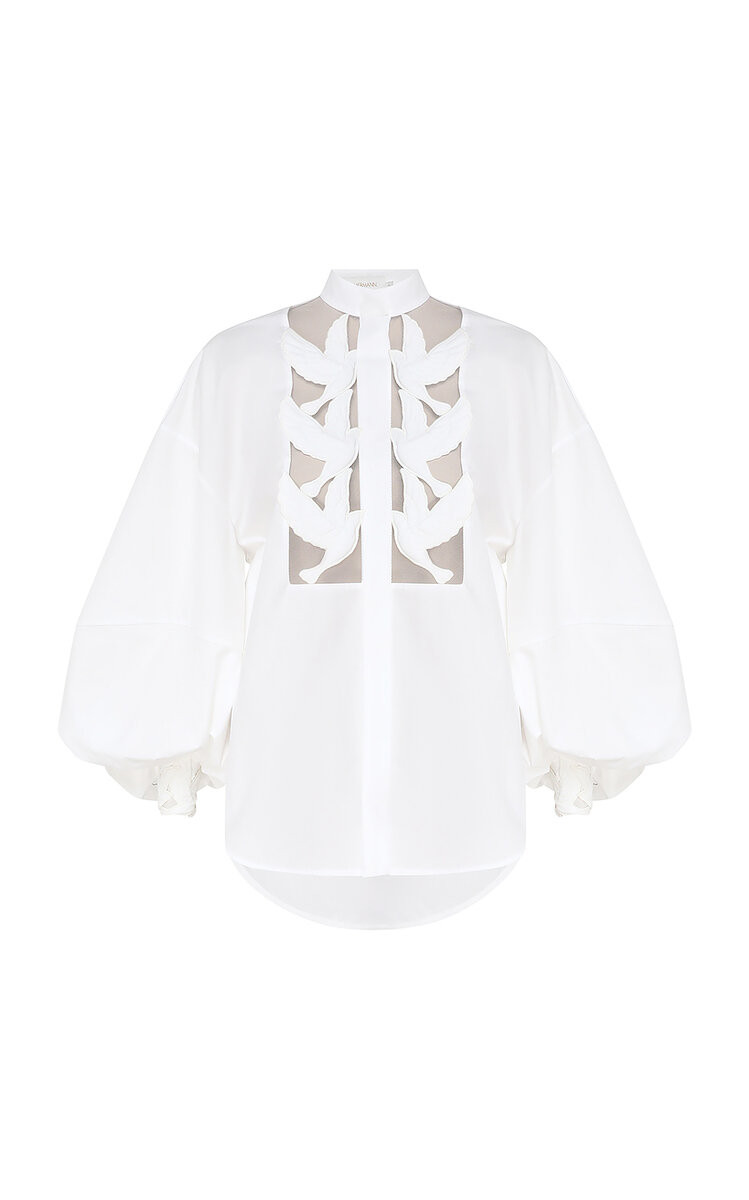 Luna Appliquéd Cotton Shirt | Moda Operandi (Global)