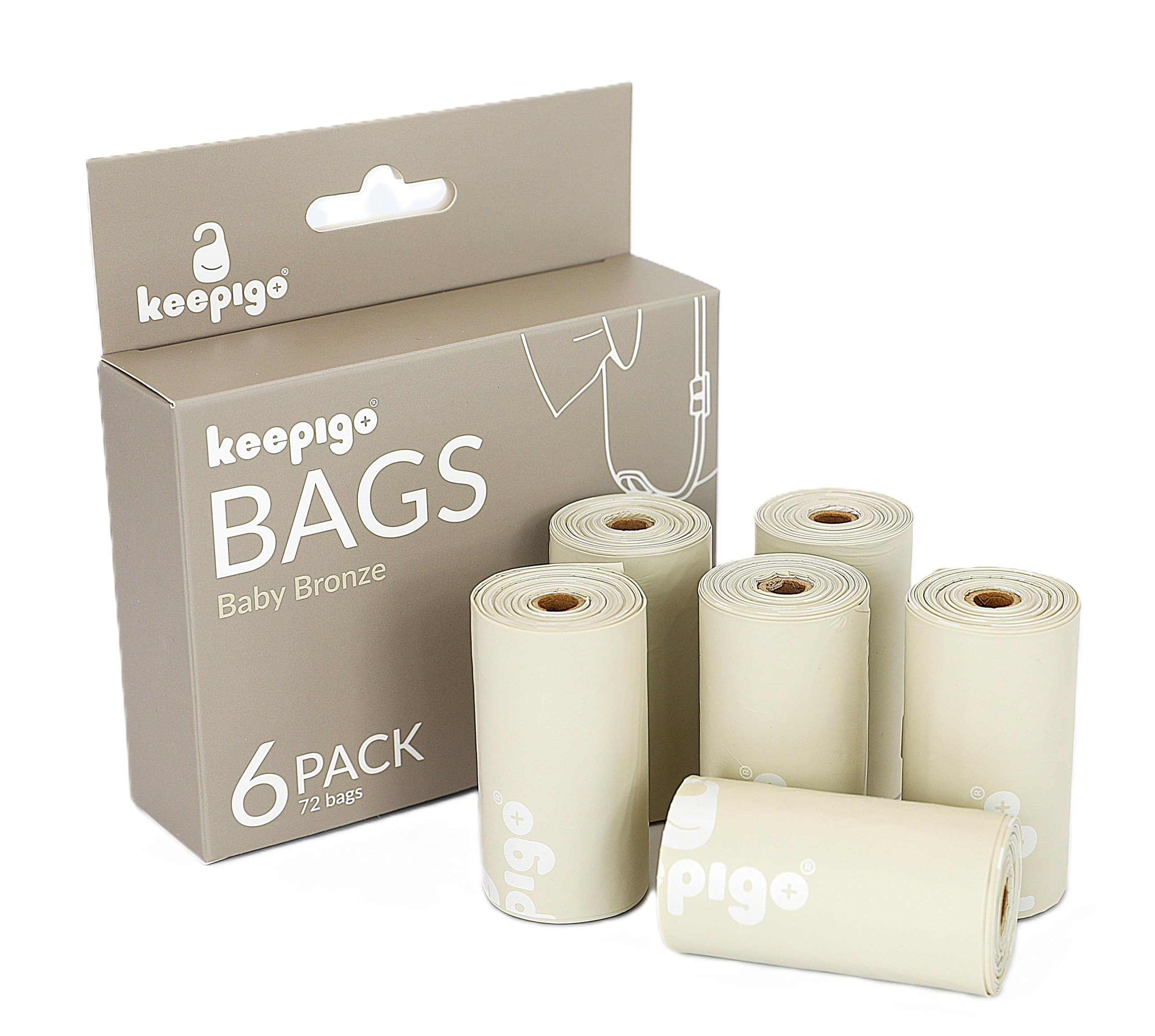 Compostable Disposable Diaper Bags Refills | 6 Rolls, 72 Leak-Proof, XL Biodegradable Baby Poop B... | Amazon (US)