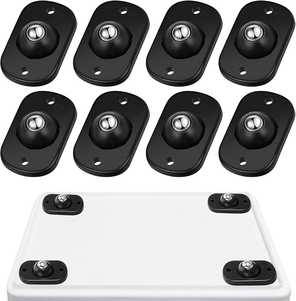 Self Adhesive Caster Wheels, Appliance Rollers for Kitchen Appliances, 360° Swivel Mini Universa... | Amazon (US)