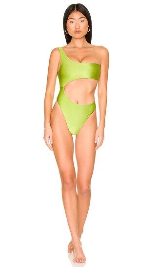 Luna One Piece in Palm Sheen | Revolve Clothing (Global)