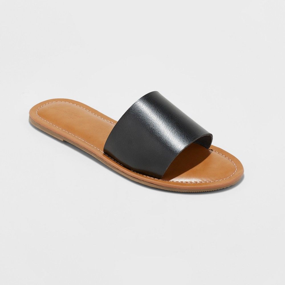 Women's Kerrigan Slide Sandal - Universal Thread Black 8 | Target