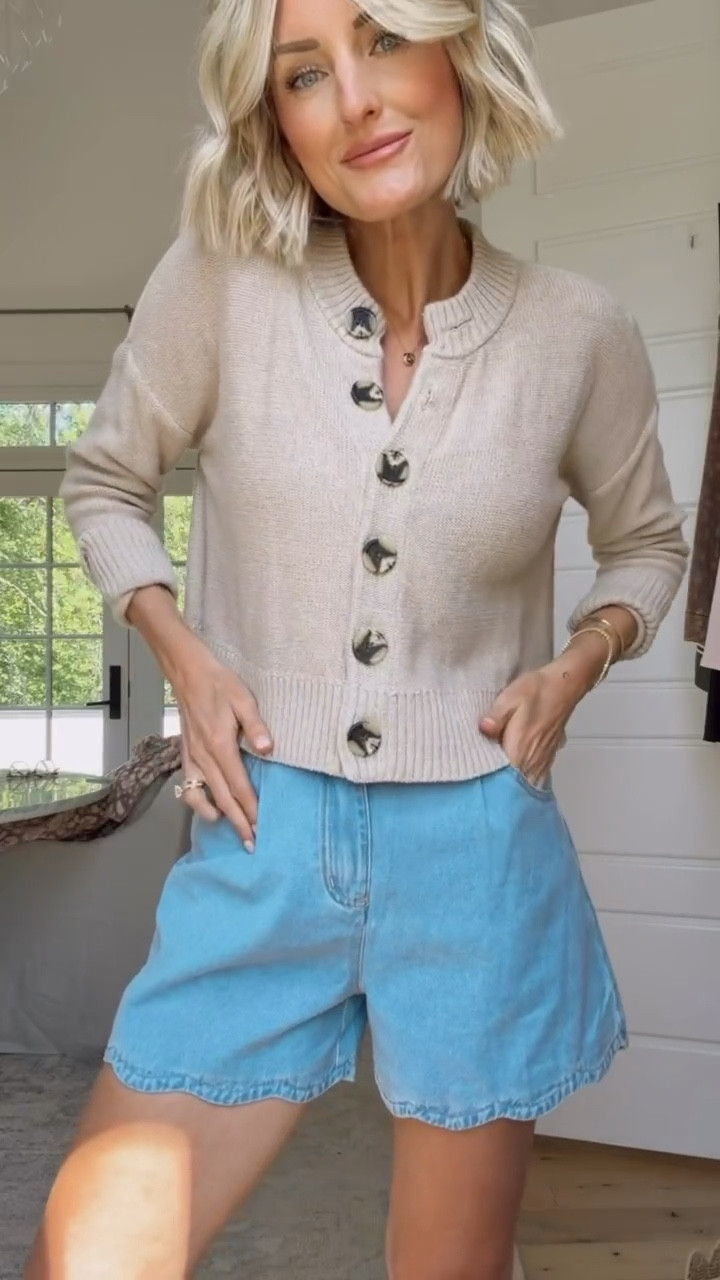 Loving this easy everyday spring look 💕 wearing XS/6.

Loverly Grey, Quince, Amazon find, Amazon fashion, neutral cardigan, denim shorts outfit, jean shorts outfit, spring outfit ideas, spring fashion 

#LTKootd #LTKSeasonal