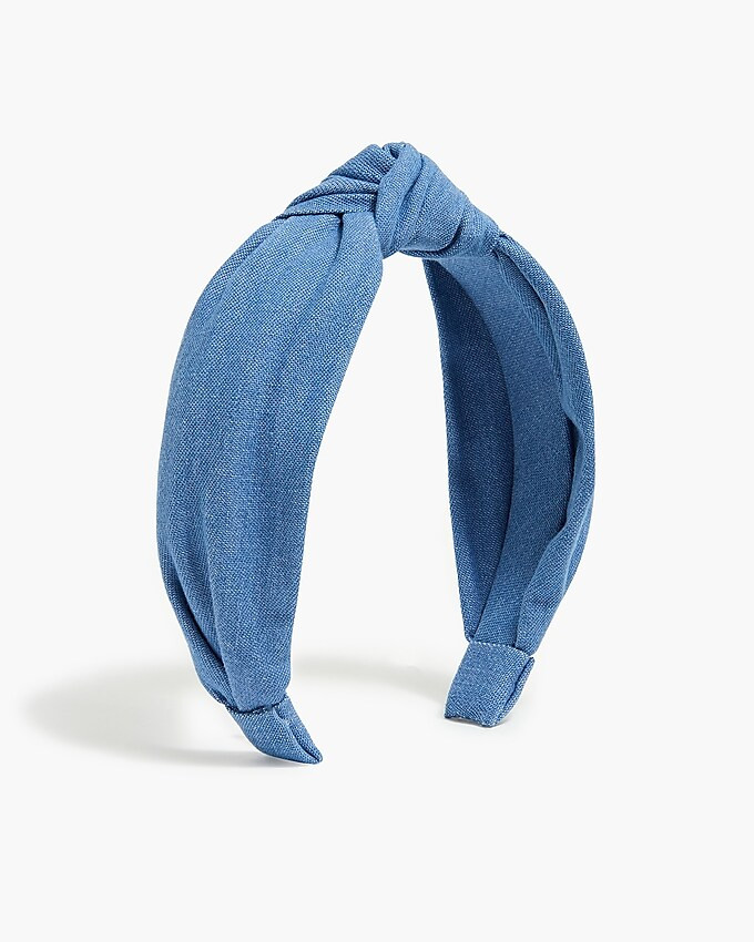 Girls' chambray knotted headband | J.Crew Factory