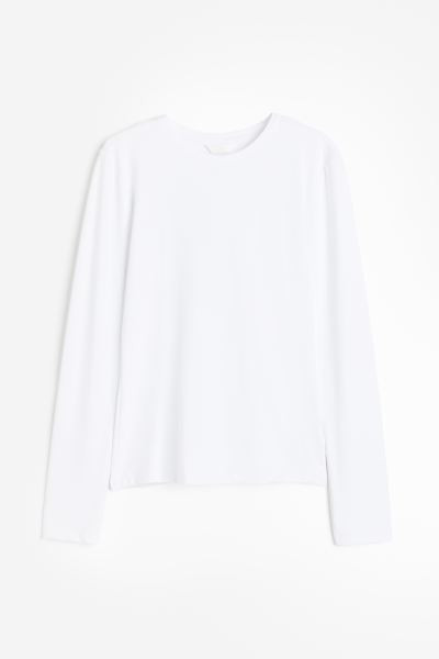Long-sleeved Microfiber Top | H&M (US + CA)