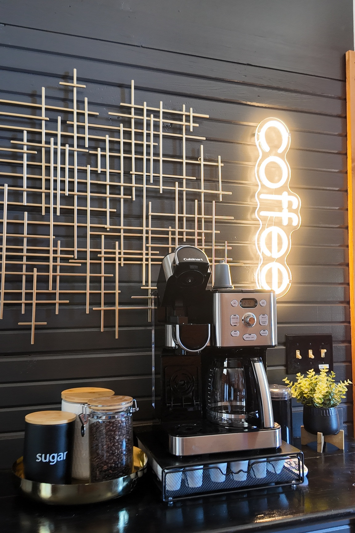 Moody vibes for this Airbnb Coffee bar in TN! 

#LTKHome #LTKFindsUnder100 #LTKStyleTip