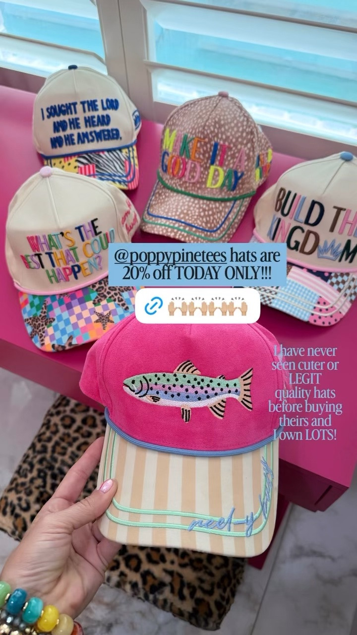 My favorite hats are 20% off today only