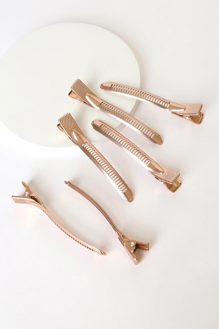XL Rose Gold Styling Clips | Lulus (US)