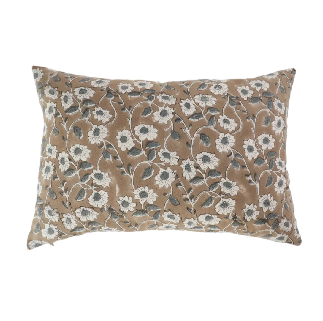 Poppy Floral Pillow Cover | Danielle Oakey Interiors INC