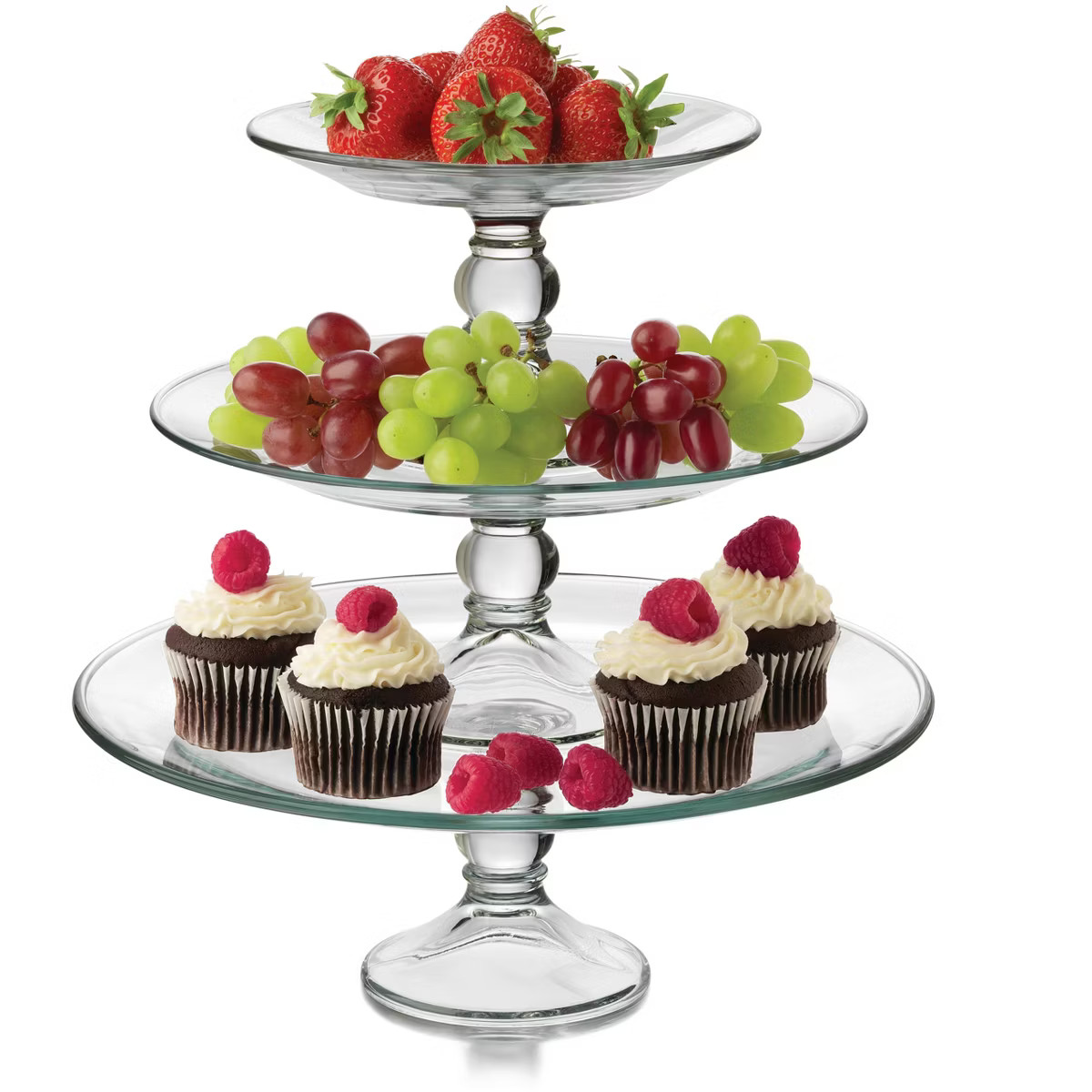 Libbey Selene 3-Tier Glass Footed Server Set | Target