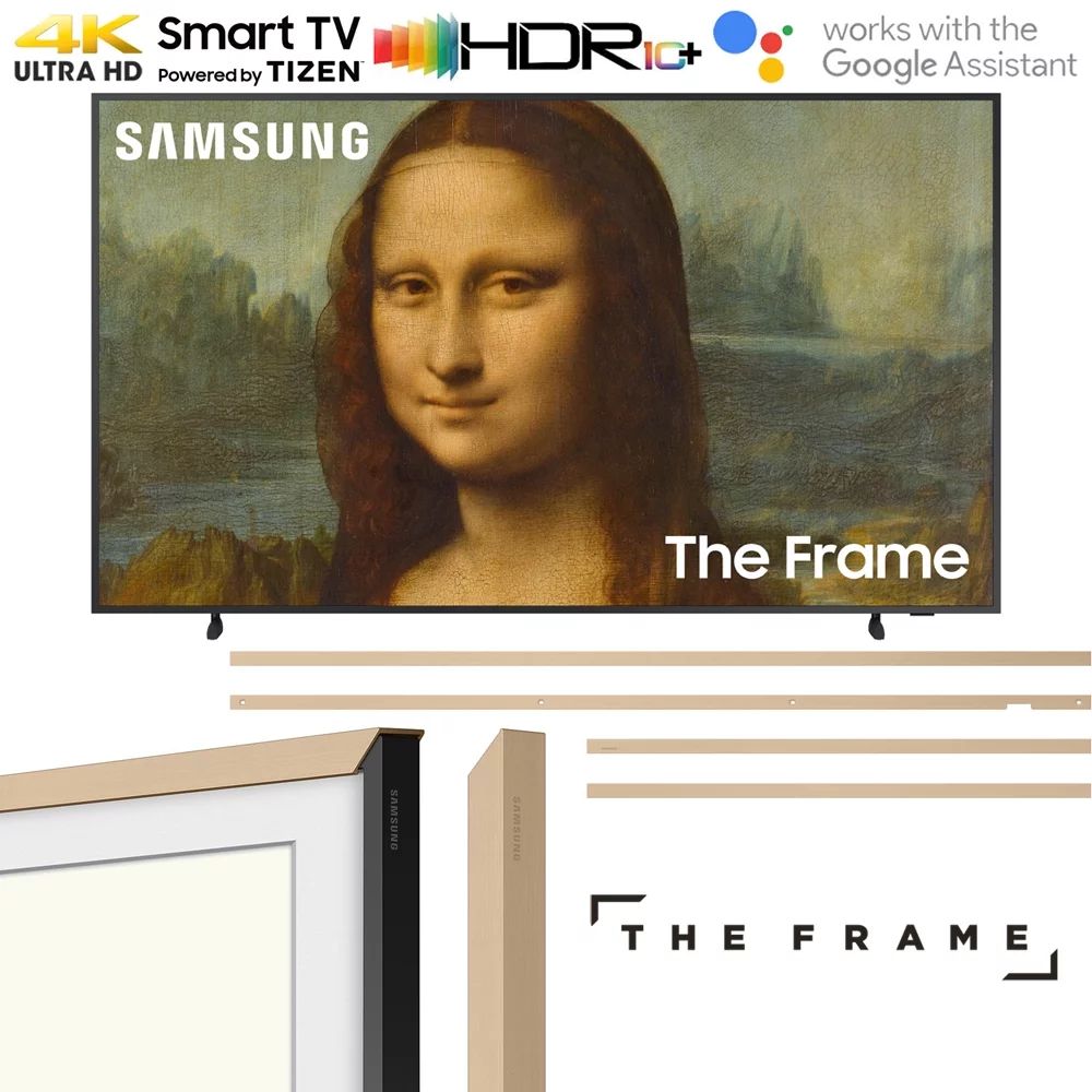 Samsung QN65LS03BA 65 inch The Frame QLED 4K UHD Quantum HDR Smart TV (2022) Samsung 65" Customiz... | Walmart (US)