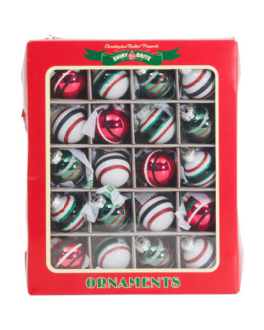 20pc 1.25in Round Ornament Set | TJ Maxx