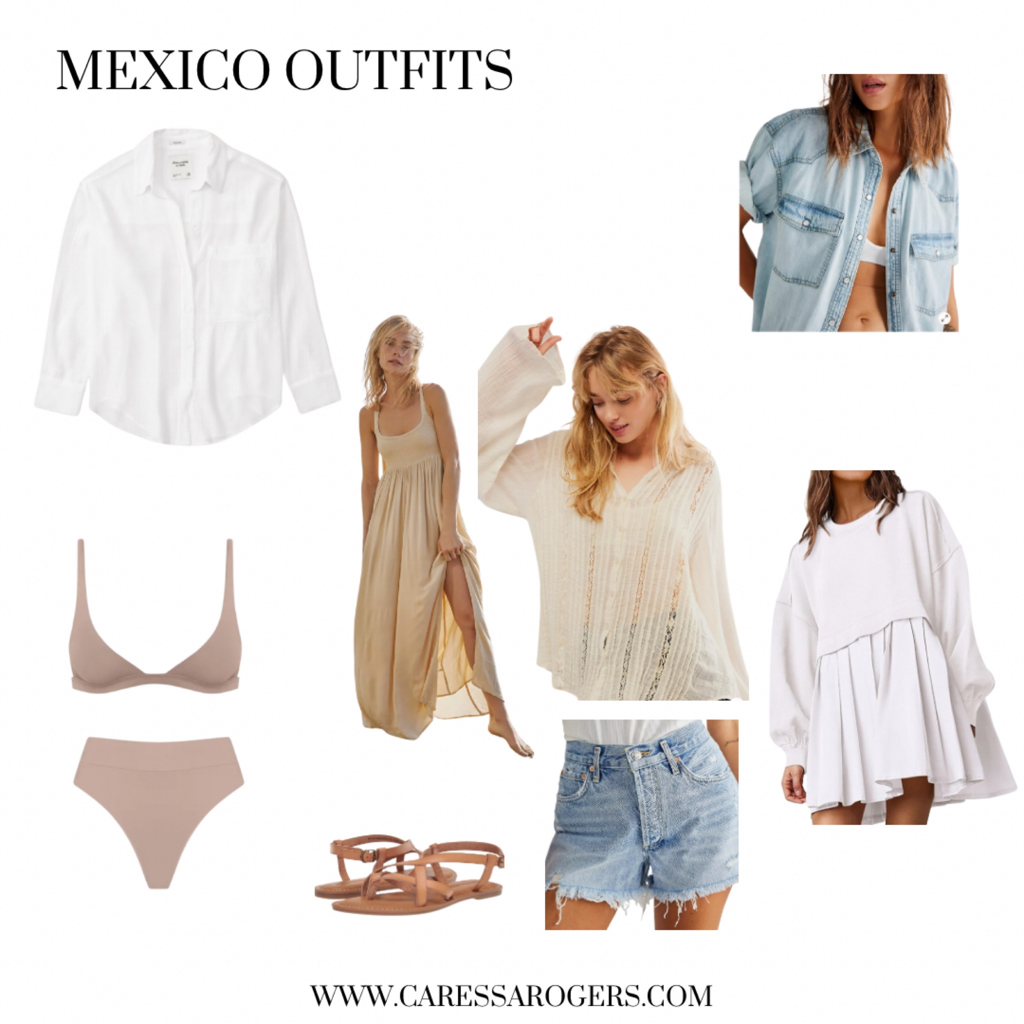 Neutral beach outfits perfect for a winter Mexico getaway!

#LTKtravel #LTKswim