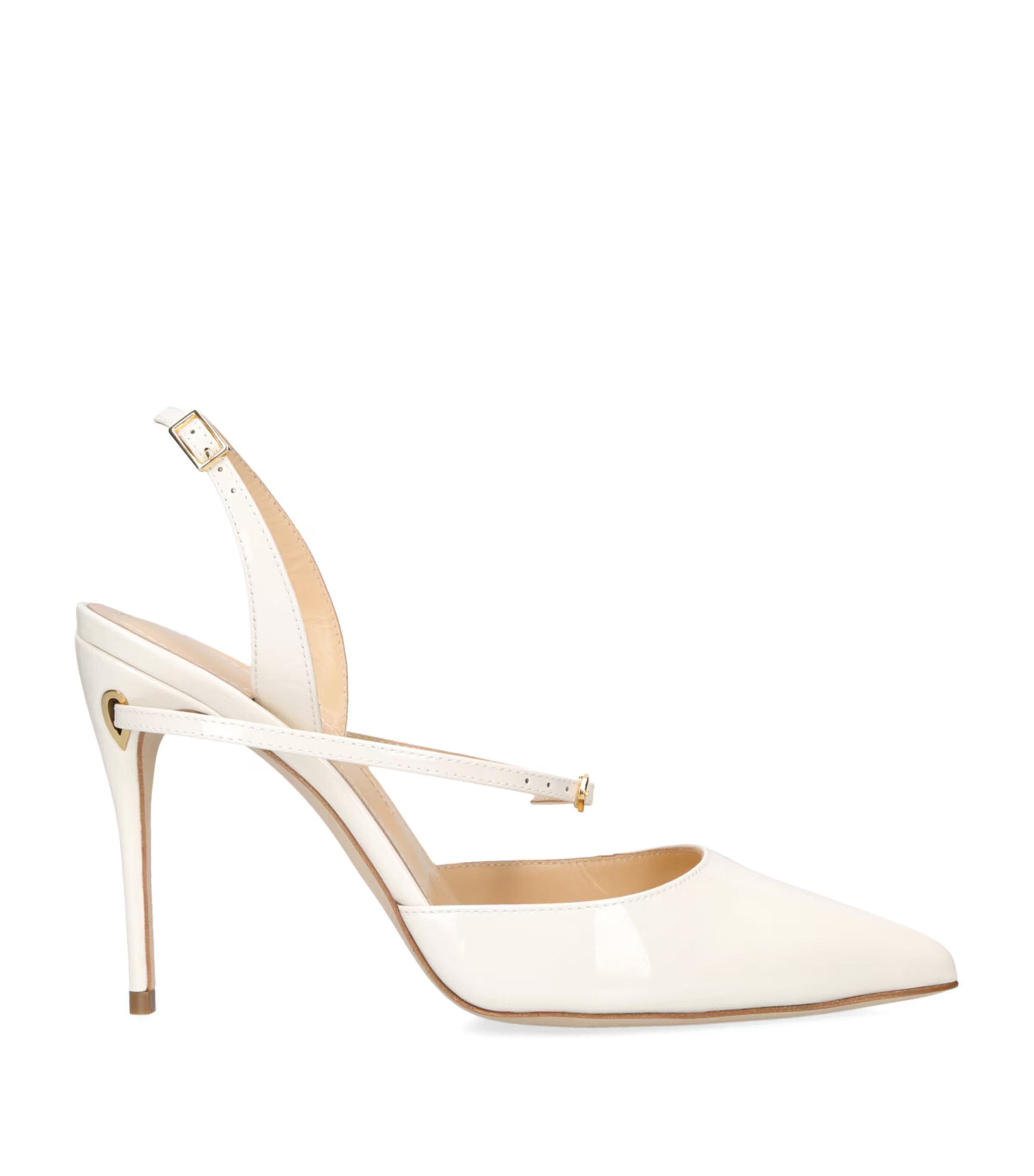 Jennifer Chamandi Leather Vittorio Slingback Pumps 105 | Harrods