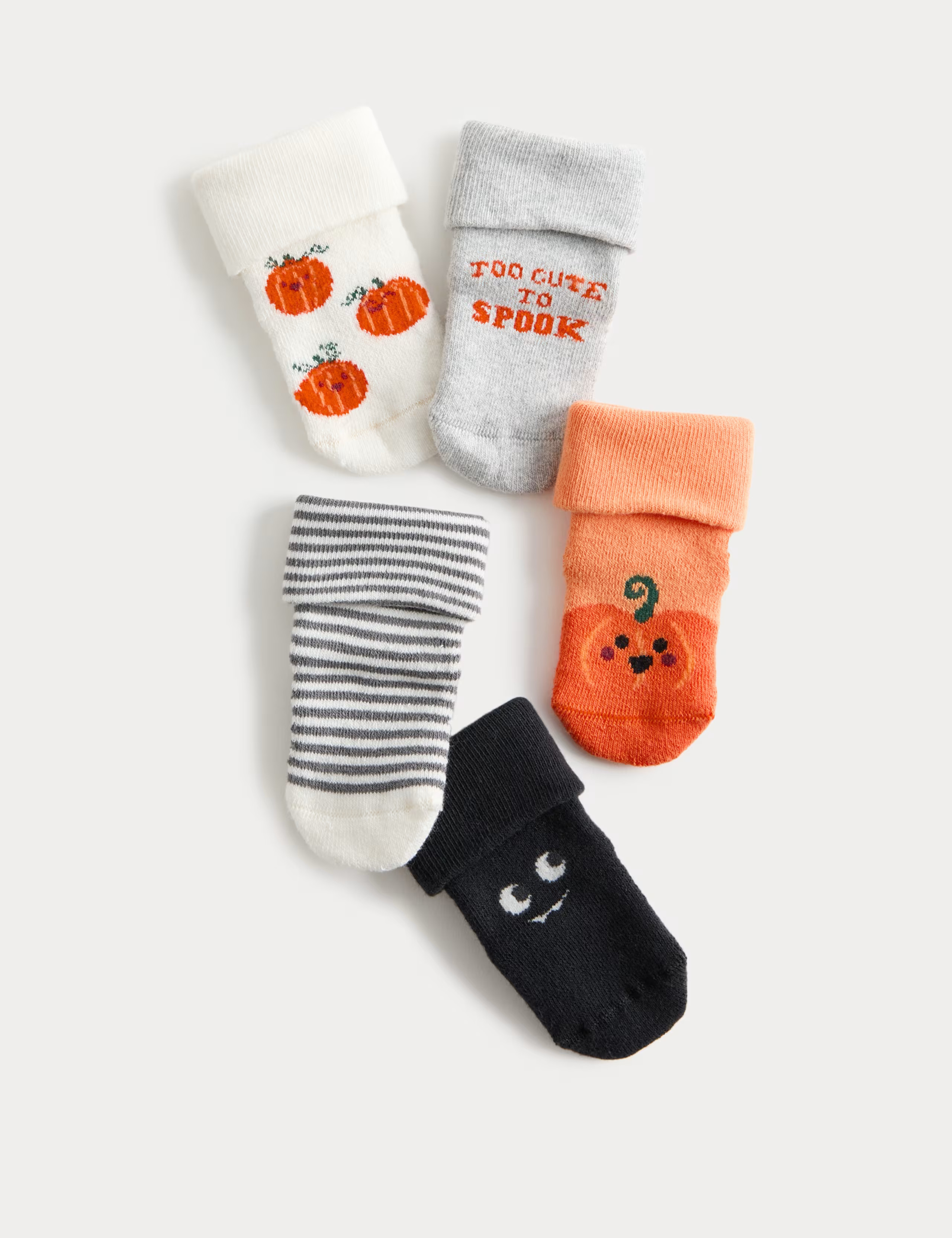 5pk Cotton Rich Halloween Socks (0-3Yrs) | Marks & Spencer (UK)