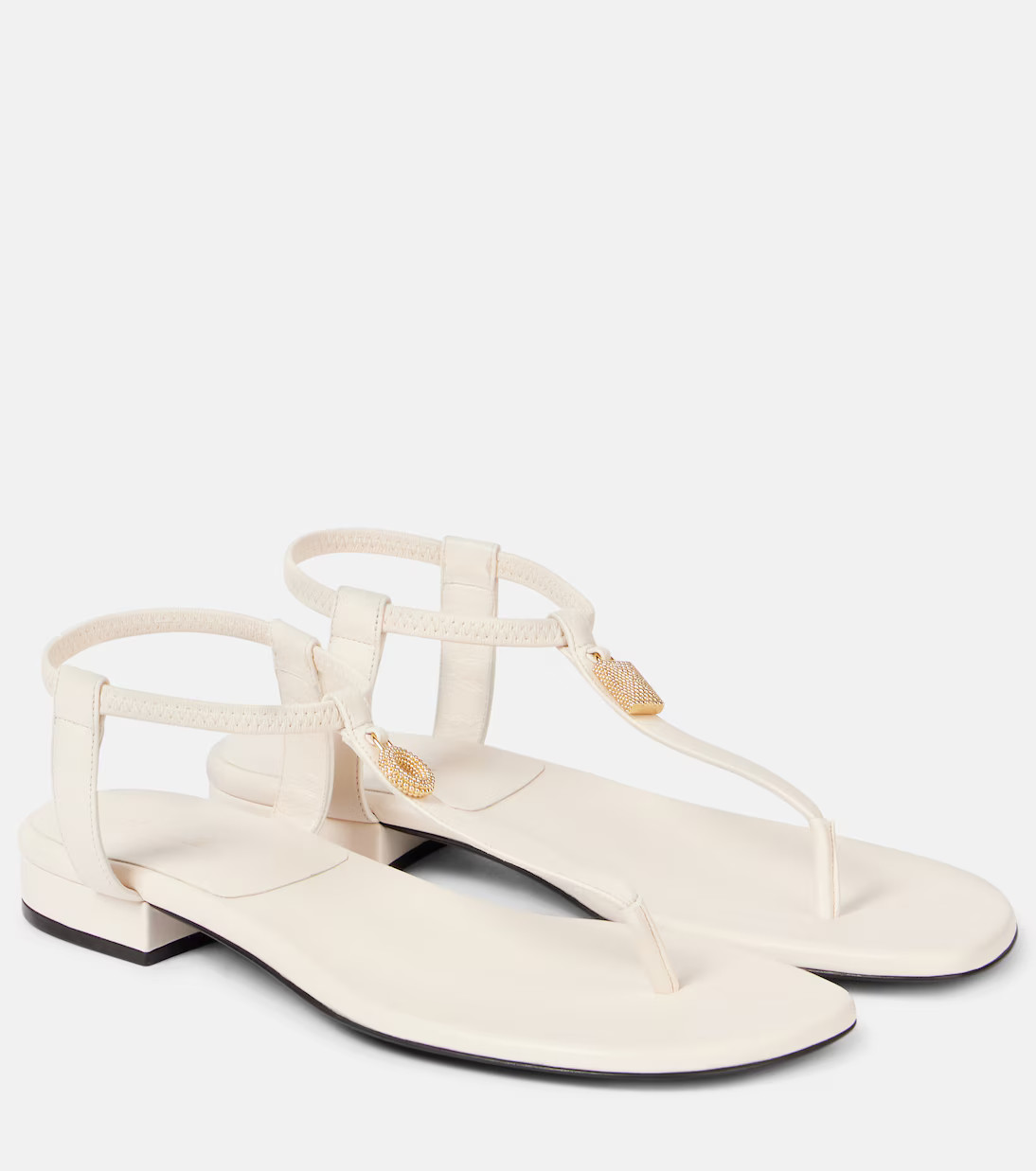 Mindil embellished leather thong sandals | Mytheresa (UK)