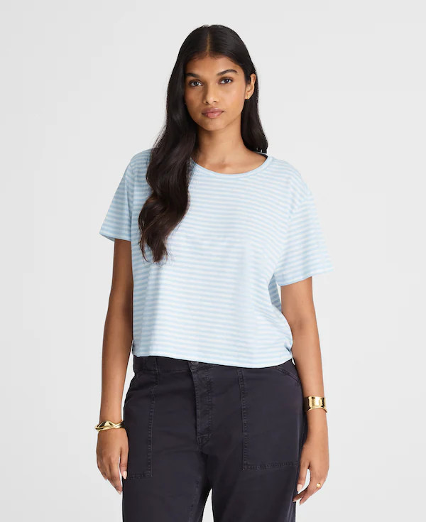 Slub Boxy-Crop Tee | Madewell