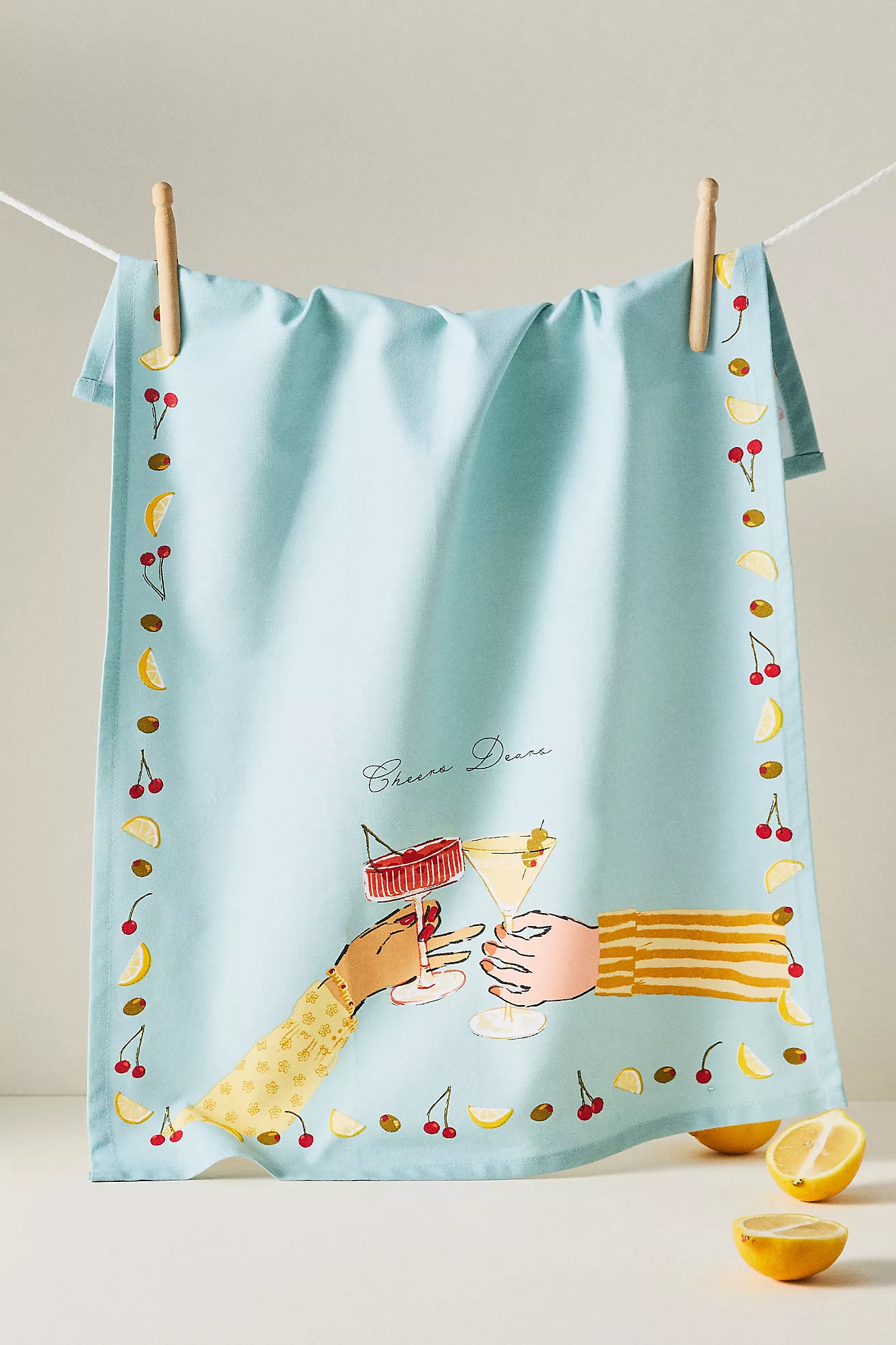 Cheers Dears Dish Towel | Anthropologie (US)