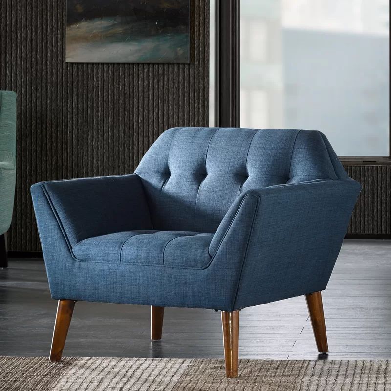 Petrin Modern Button Tufted Armchair | Wayfair North America