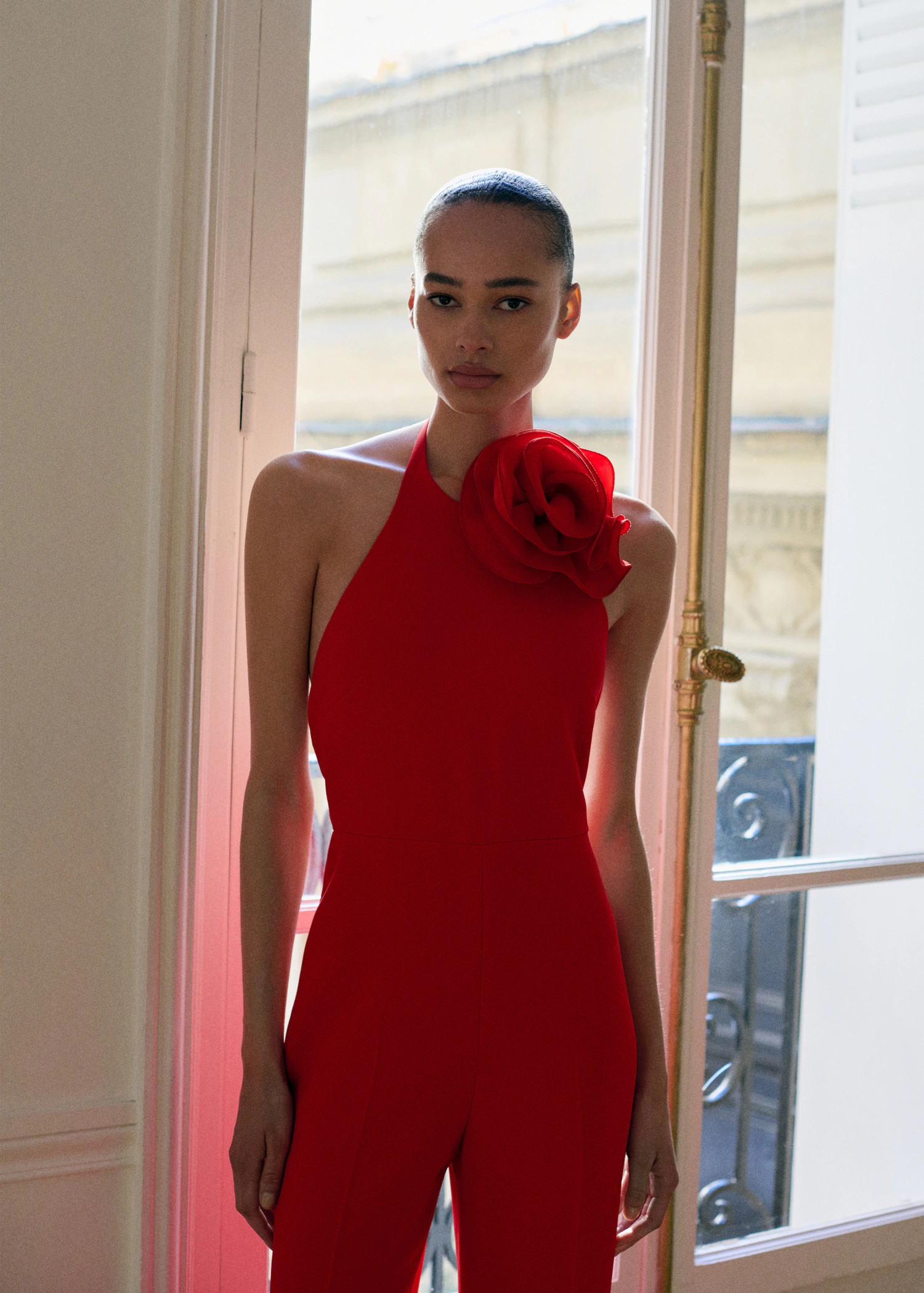 Maxi flower halter neck jumpsuit - Women | MANGO United Kingdom | MANGO (UK)