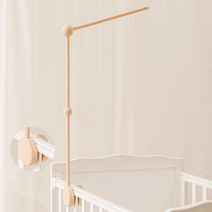 Baby Crib Mobile Arm - WoodenMobile Arm for Crib | 12-27 Inch | Crib Mobile Holder | Baby Mobile ... | Amazon (US)