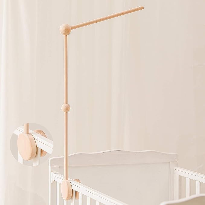 Baby Crib Mobile Arm - WoodenMobile Arm for Crib | 12-27 Inch | Crib Mobile Holder | Baby Mobile ... | Amazon (US)