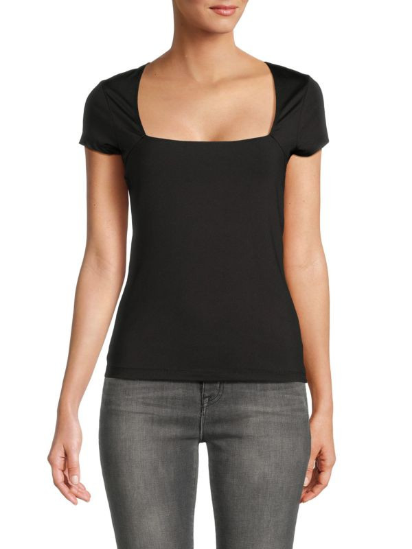 Squareneck Knit Top | Saks Fifth Avenue OFF 5TH