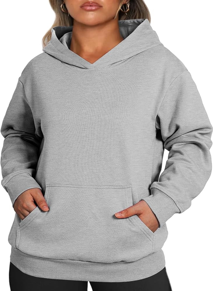 Eytino Plus Size Sweatshirt for Women Casual Long Sleeve Pullover Hooded Tops with Pockets Fall O... | Amazon (US)