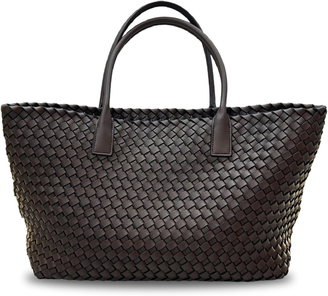 Genuine Leather Purses for Women Tote Bags Set Shoulder Hobo Handbag with Small Zipper Bag (Black) | Amazon (US)