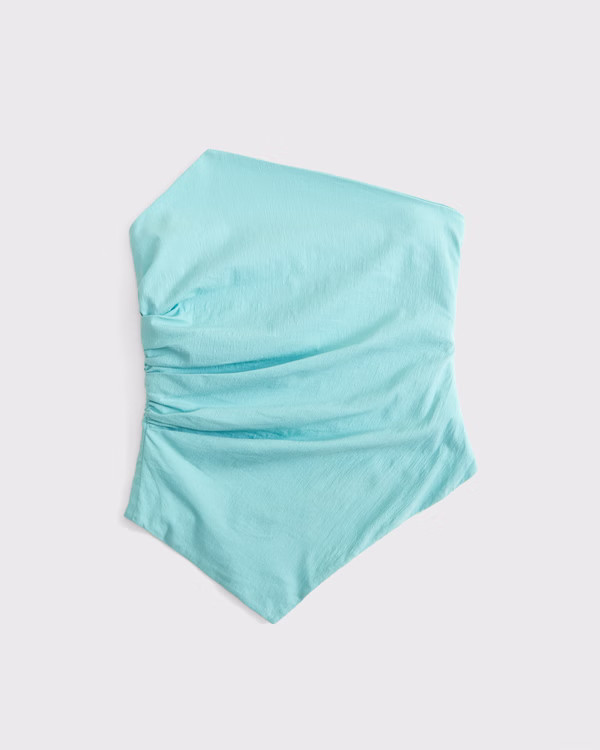 Asymmetrical Strapless Top | Abercrombie & Fitch (US)