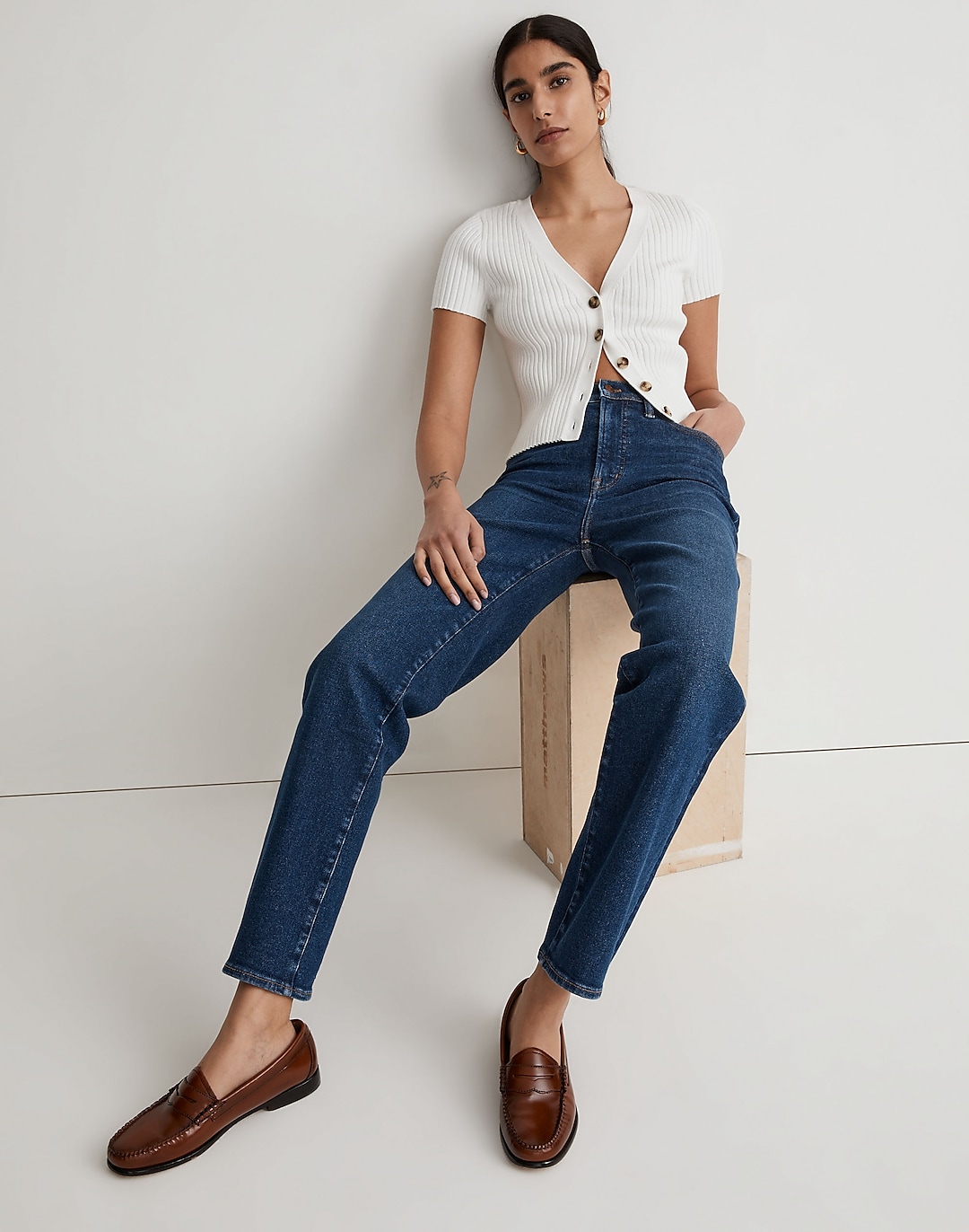 The Perfect Vintage Straight Jean in Roxboro Wash | Madewell