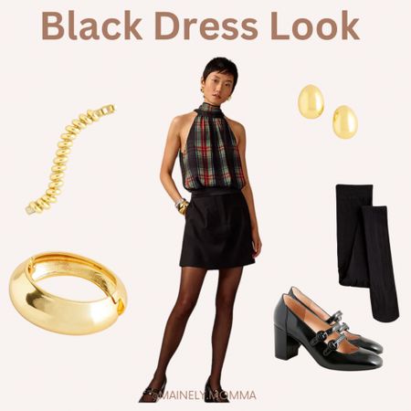 Black dress look that is a little different. Love this look! Perfect for any upcoming holiday parties too!

#LTKHoliday #LTKSeasonal #LTKparties