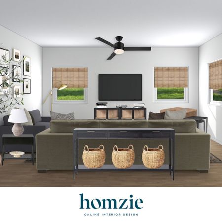 We loved designing this moody modern classic living room for our virtual interior design client. This space features neutral lamp, storage baskets, black side table, and a gold floor lamp

Work 1:1 with a Homzie virtual interior designer for a low flat-rate and receive a custom, shoppable decorating plan! - all online.  Get started homziedesigns.com/work-with-us


#LTKHome