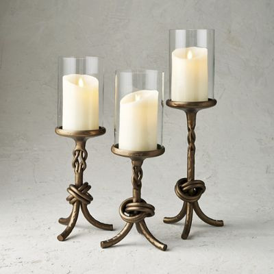 Keeley Candlesticks, Set of Three | Frontgate | Frontgate