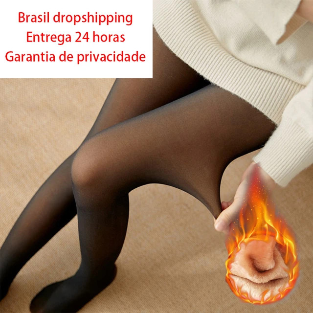 Collants Thermiques Translucides Pour Femmes, Collants Chauds D'hiver, Slim, Épais, Brésiliens,... | Aliexpress BR (BR)