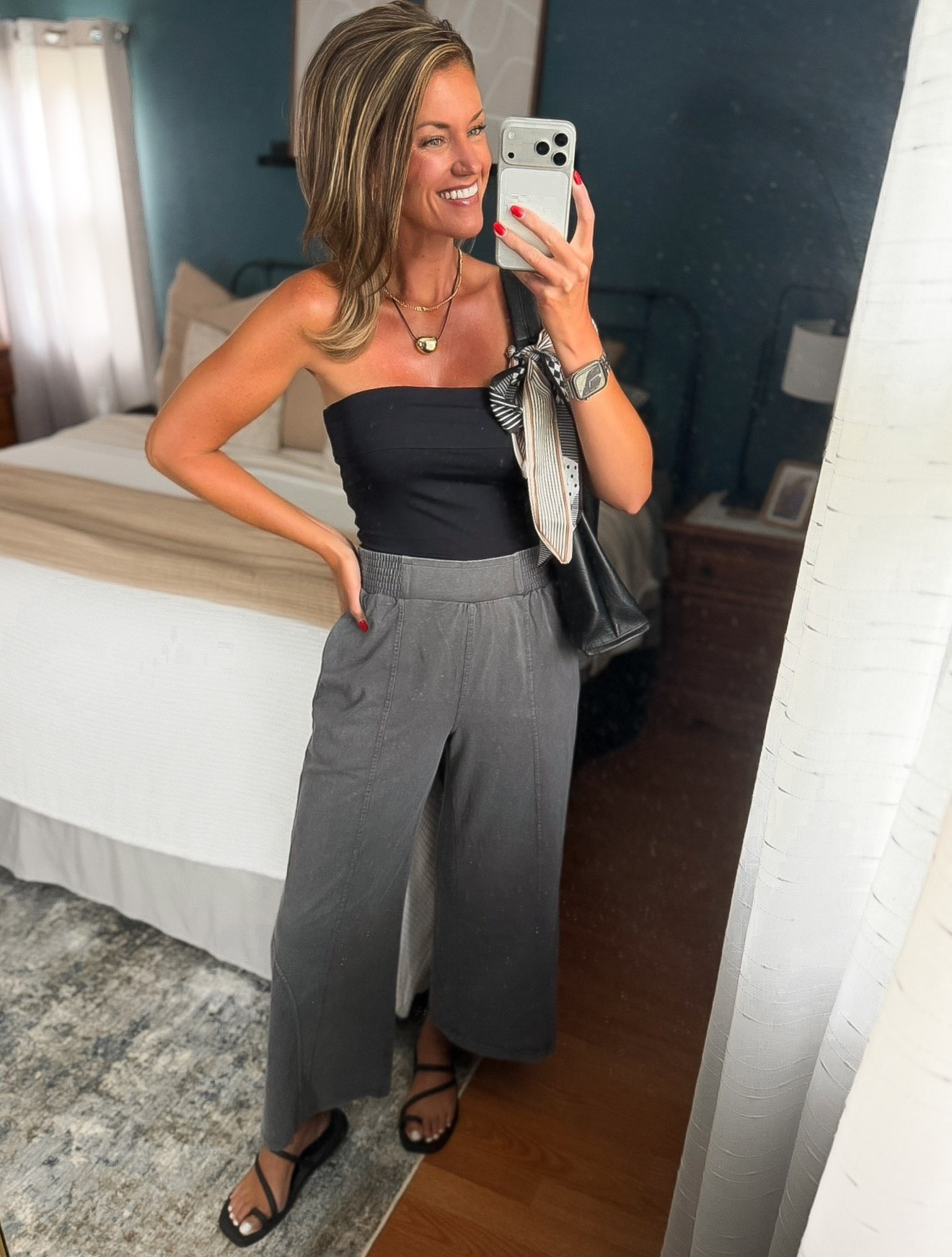 Amazon pants on sale!! Comfy pull on style. Wearing medium in pants and top

#LTKSeasonal #LTKOver40 #LTKSaleAlert