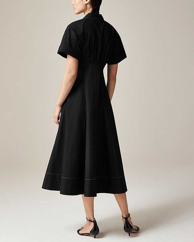 Zip-up shirtdress in cotton poplin | J. Crew US
