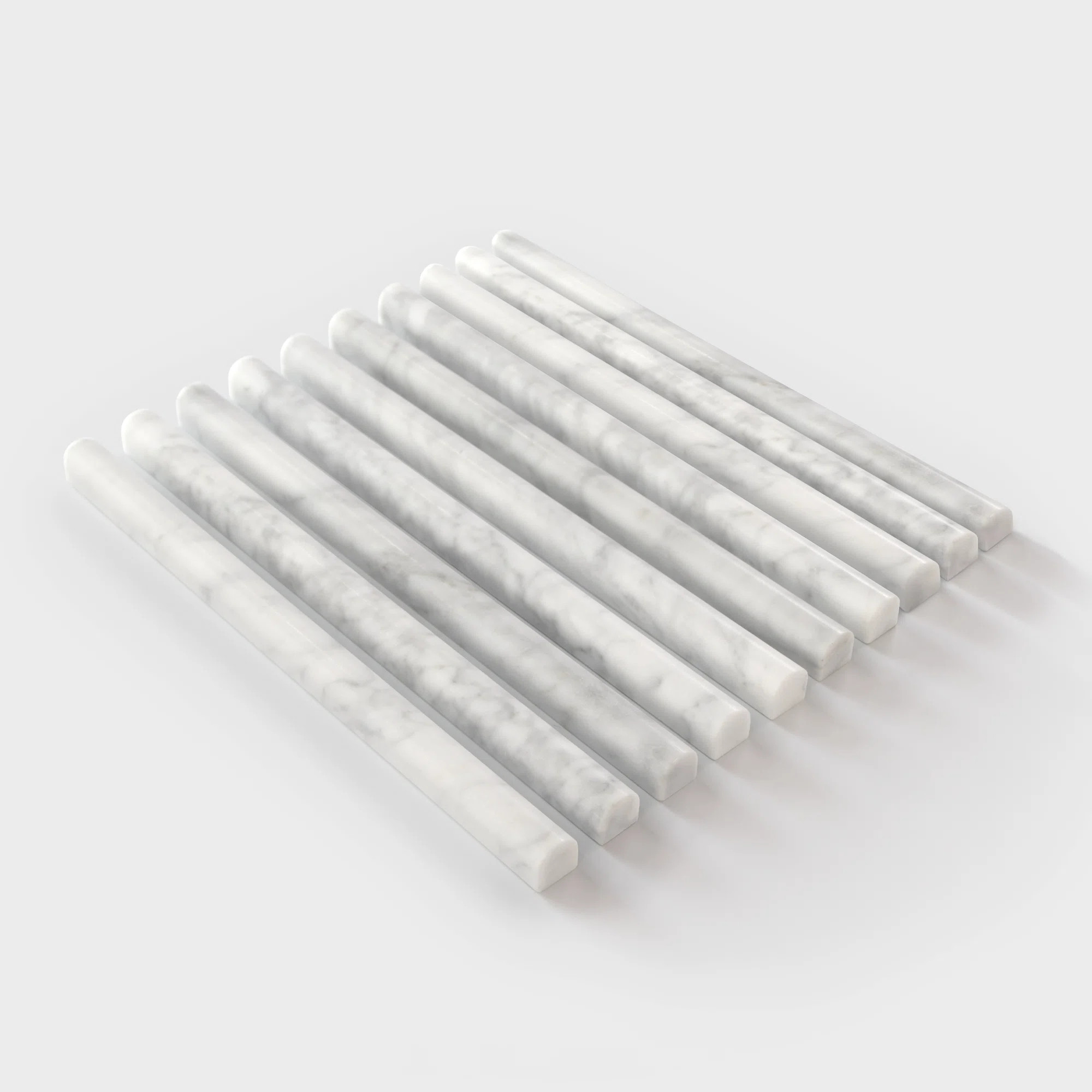 Sunwings 12'' x 0.75'' Natural Marble Pencil Liner Tile Trim (Set of 10) & Reviews | Wayfair | Wayfair North America