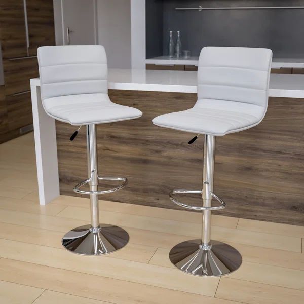 Ben Swivel Adjustable Height Stool (Set of 2) | Wayfair North America