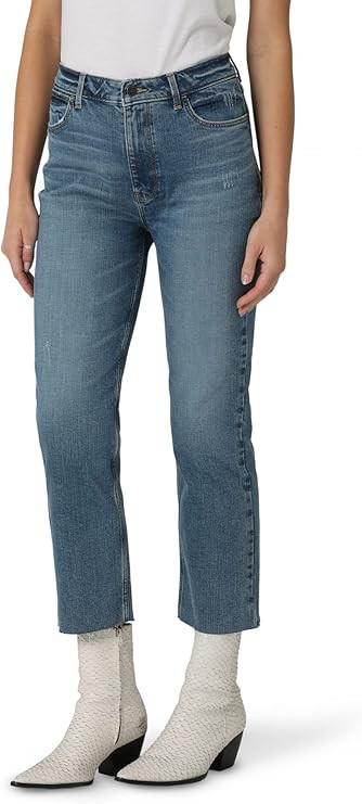 Wrangler Women's High Rise Rodeo Straight Leg Crop Jeans | Amazon (US)