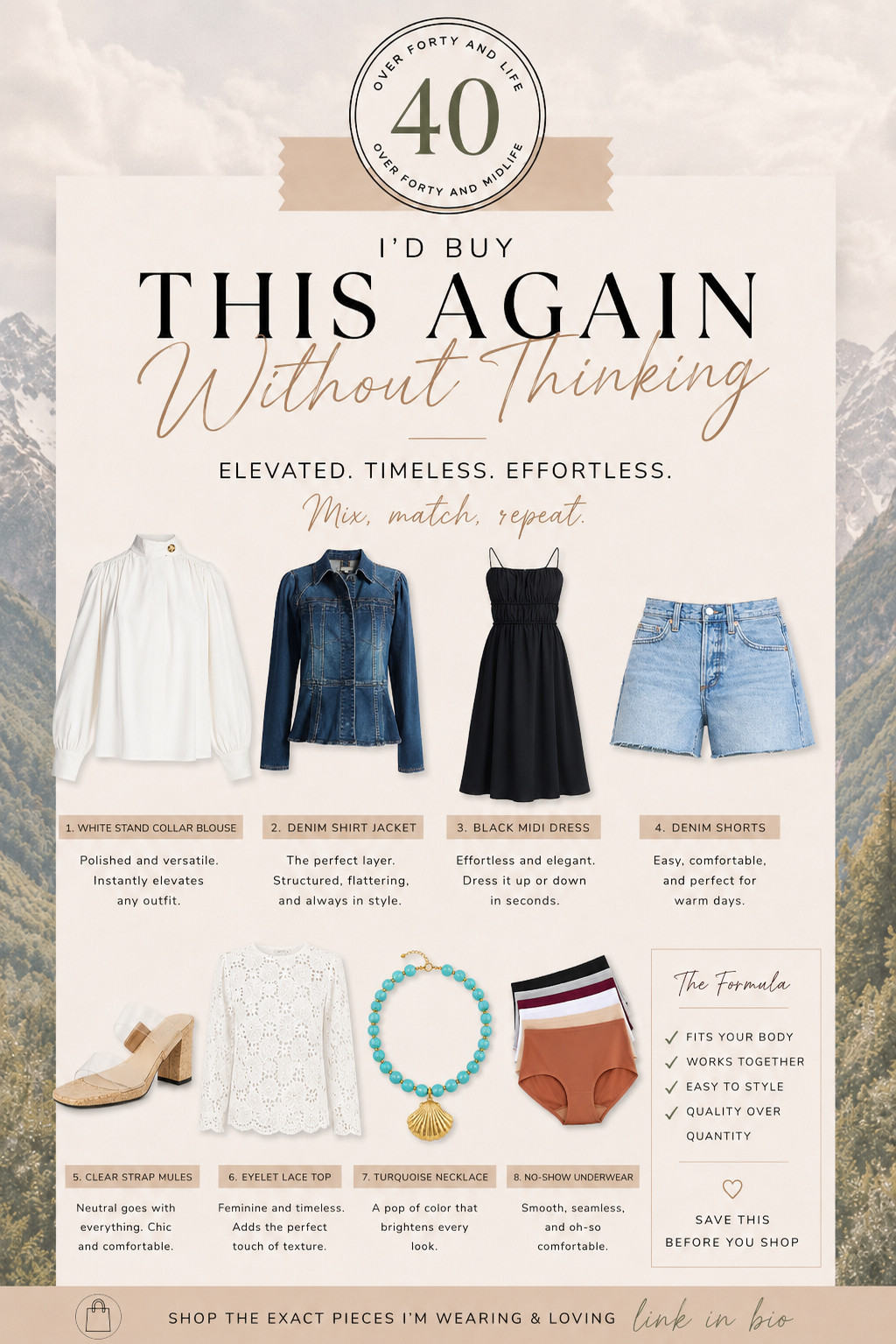  ✨Tap the bell, save and ❤️ for over 40 fashion, midlife style, midsize fashion and luxury looks for less.  

✨ These were my best sellers last month… and I'd buy every single one again without thinking.

When a piece makes getting dressed easier, more flattering, and more comfortable, it earns a permanent spot in my closet.

These are the pieces midlife women kept coming back for:

✔️ The blouse that instantly elevates denim
✔️ The jacket that makes simple outfits look polished
✔️ The dress that skims instead of clings
✔️ The shorts that are belly-friendly and comfortable
✔️ The neutral heels that go with everything
✔️ The feminine lace top that feels expensive
✔️ The pop-of-color necklace that finishes the outfit
✔️ The seamless underwear that makes clothes fit better

These aren't trendy purchases.

They're the pieces that work on real bodies, real schedules, and real life.

🤍 If you're wanting to refresh summer wardrobe staples, start here.

👑 Helping you look good, feel good! — Lindsey Denver 🤍 

Check back daily for belly-friendly style, confidence, and Outfit Physics.
 

 #LTKOver40 #LTKMidsize #LTKPlusSize