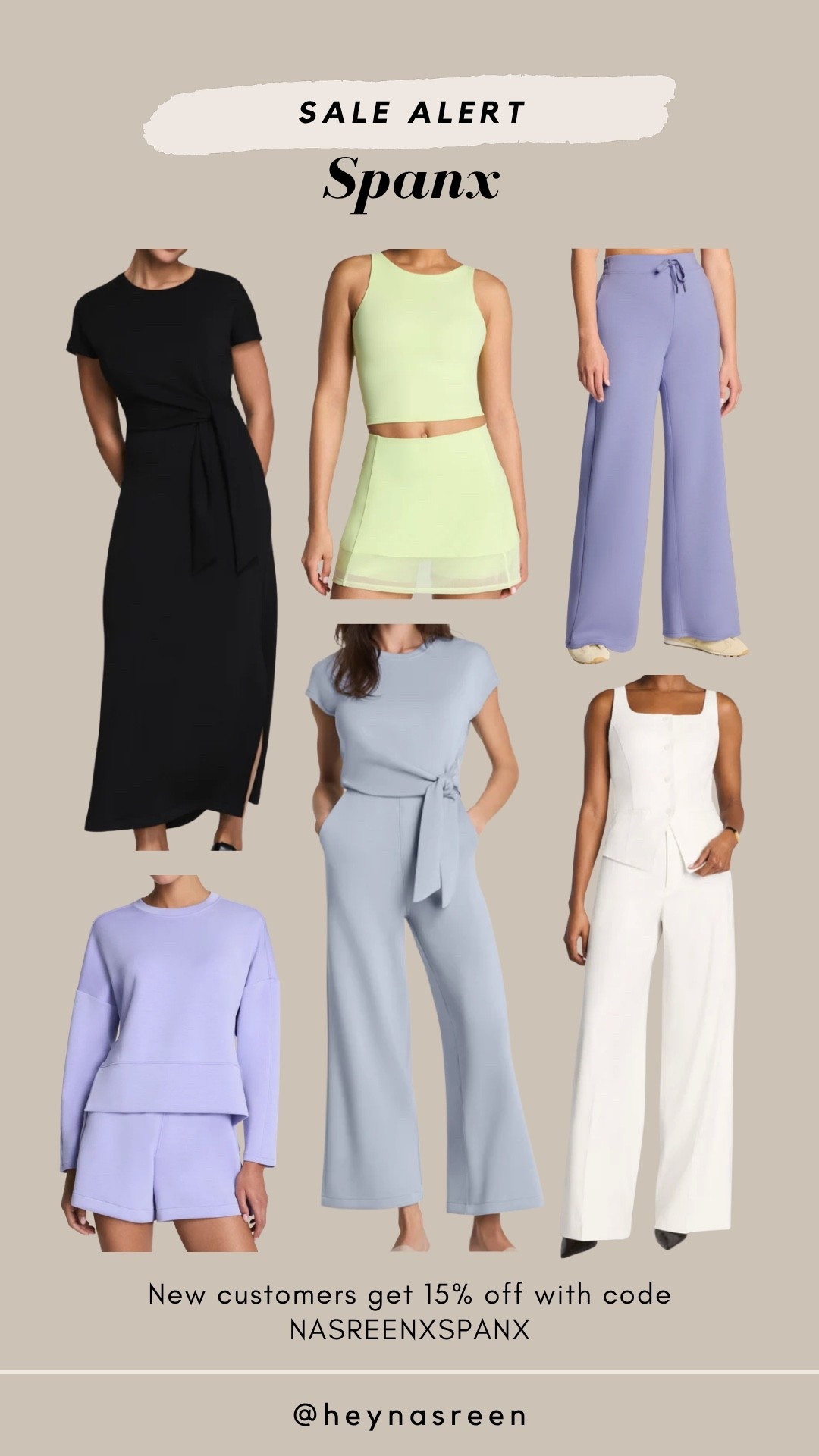 New customers get 15% off at Spanx with my code NASREENXSPANX! So many cute new summer colors and styles

#LTKActive #LTKSaleAlert #LTKPetite