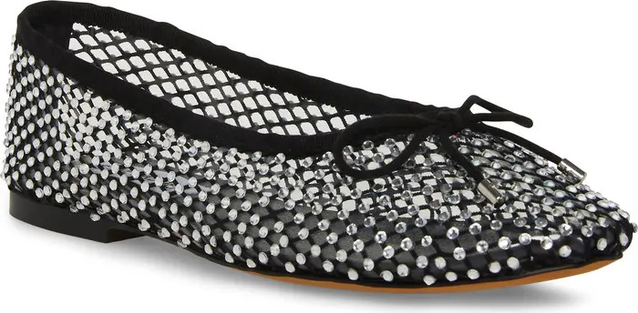 Blossoms Rhinestone Mesh Ballet Flat (Women) | Nordstrom