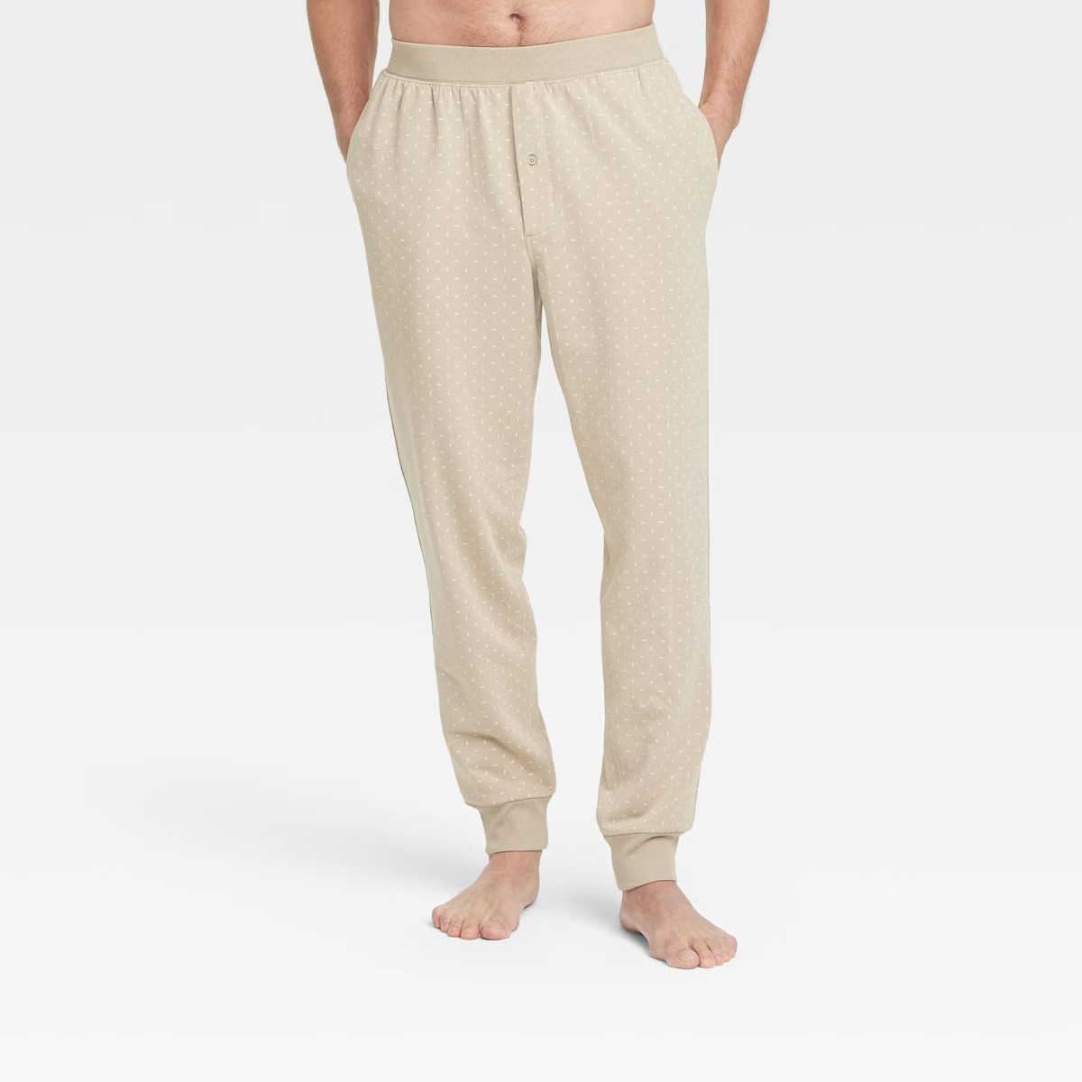 Men's Knit Jogger Pajama Pants - Goodfellow & Co™ Tan | Target