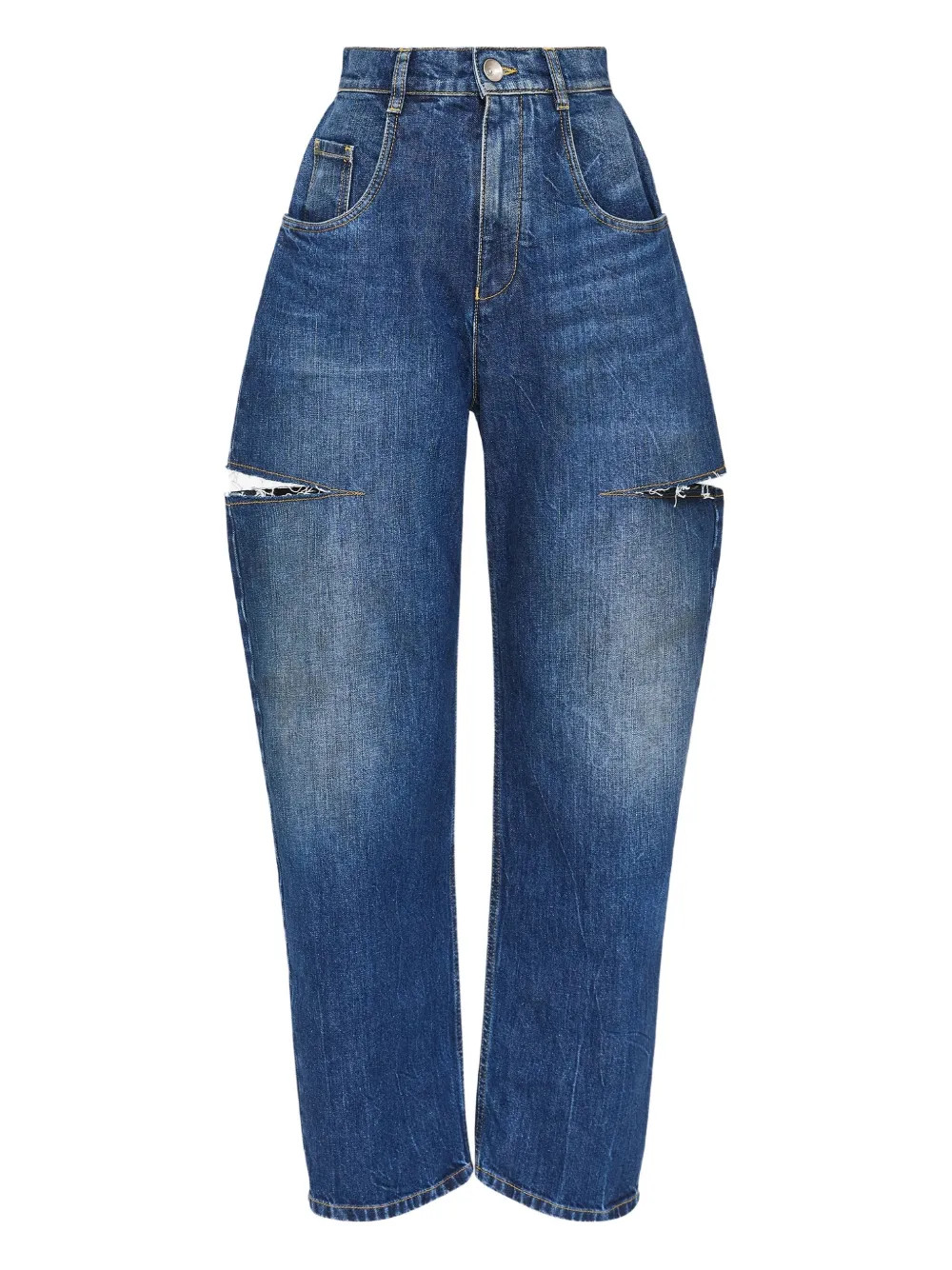 Maison Margiela cut-out Jeans | Blue | FARFETCH | Farfetch Global