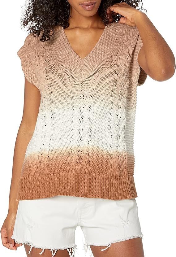 The Drop Women's Camille Cable Sweater Vest | Amazon (US)