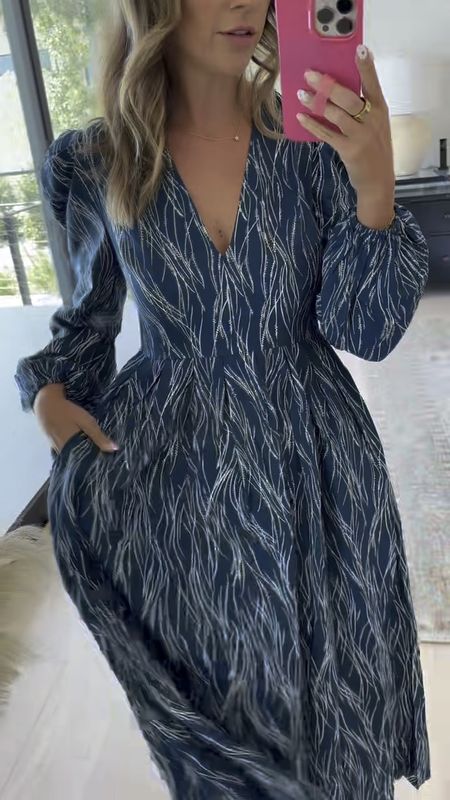 Today’s midi dress that I wore for my zoom call. It’s so comfortable, I love the print and it’s a great fall transition dress! It’s included in the Nordstrom anniversary sale! Runs true to size. I am wearing size extra small. 

#LTKxNSale #LTKsalealert #LTKstyletip